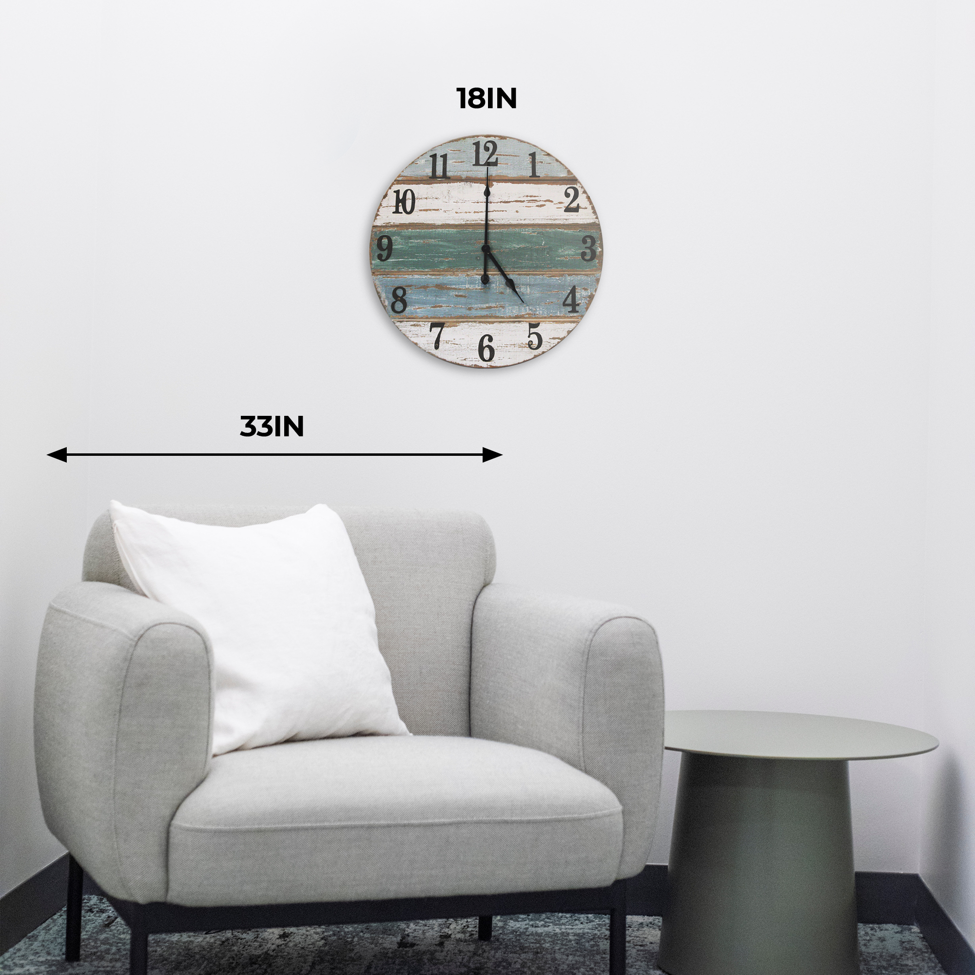Beach Clock, 18'