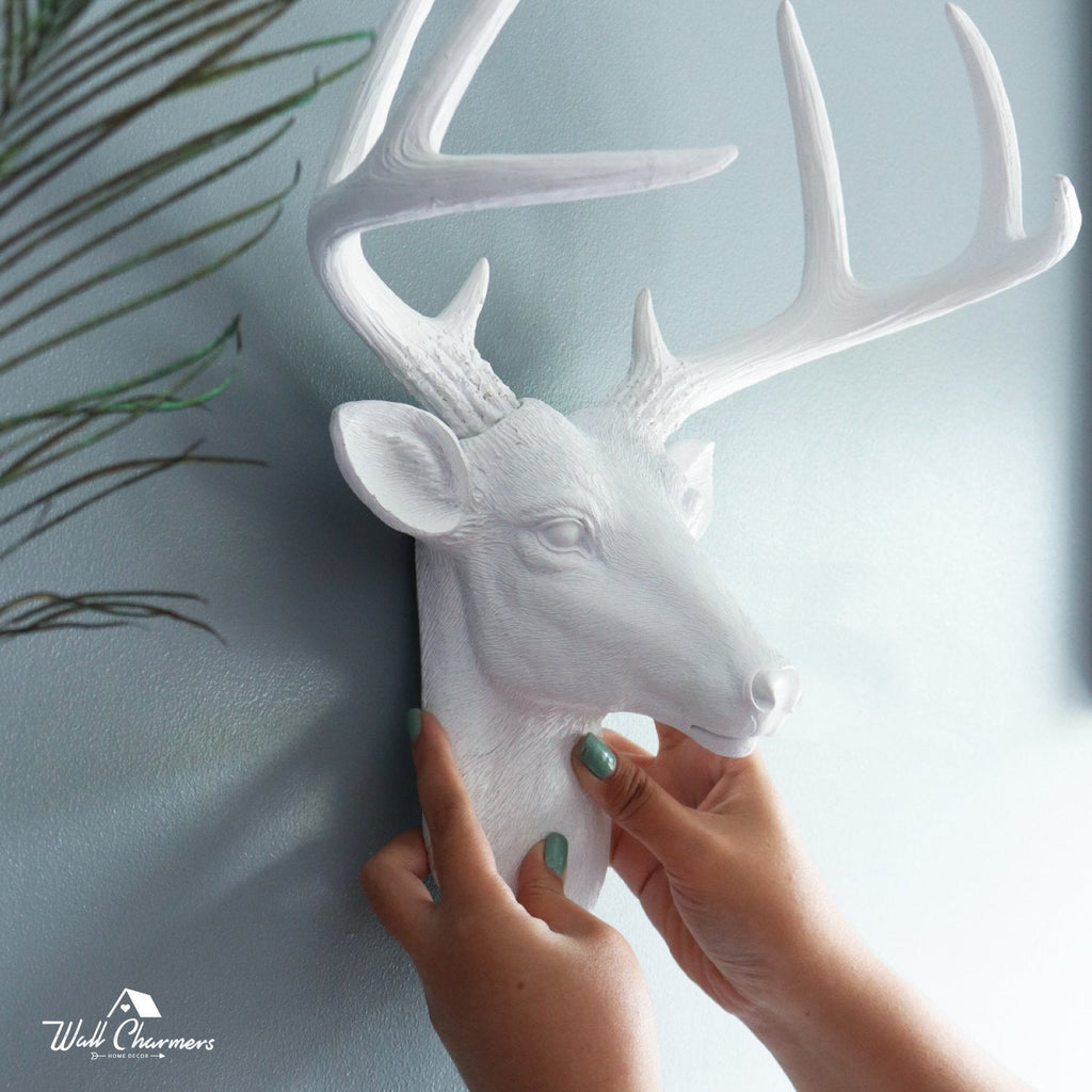 Mini Weiß Deer Head, 14'