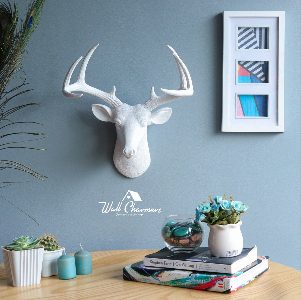 Mini Weiß Deer Head, 14'