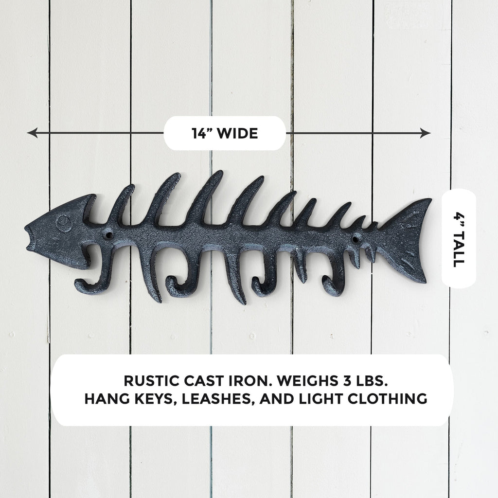Fischknochen-Wandhaken, 13'