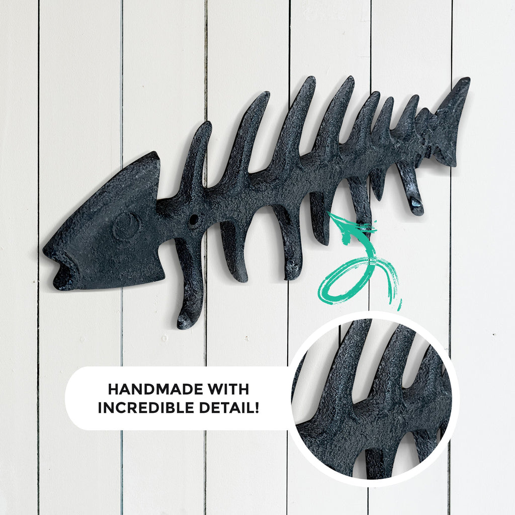 Fischknochen-Wandhaken, 13'
