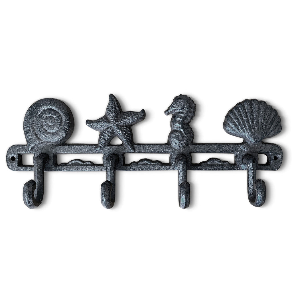 Seashell Wandhaken aus Gusseisen, 13'