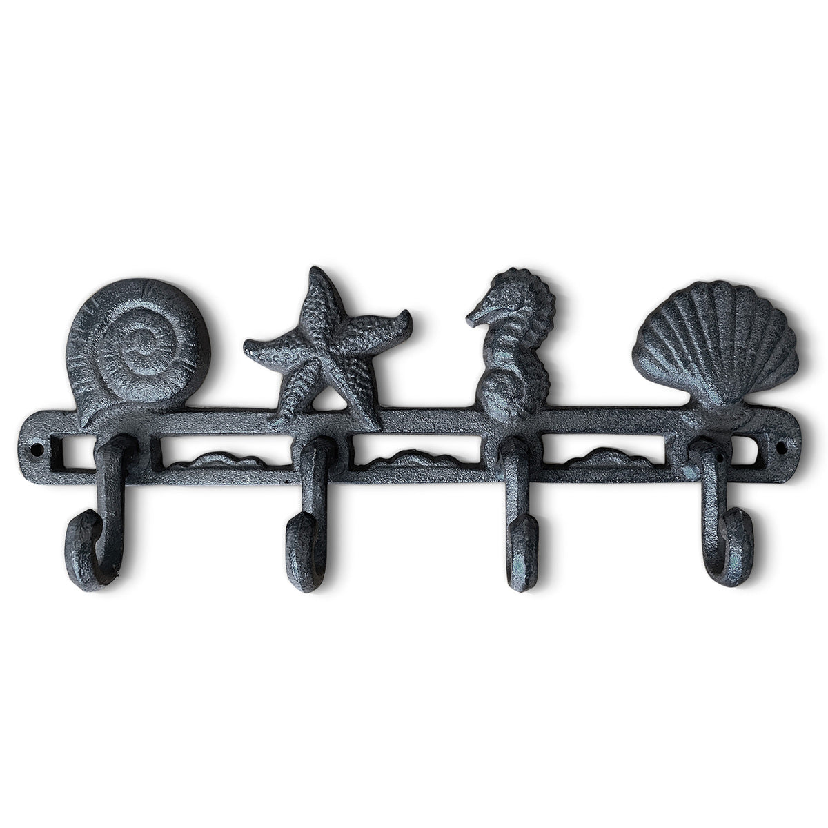 Seashell Wandhaken aus Gusseisen, 13'