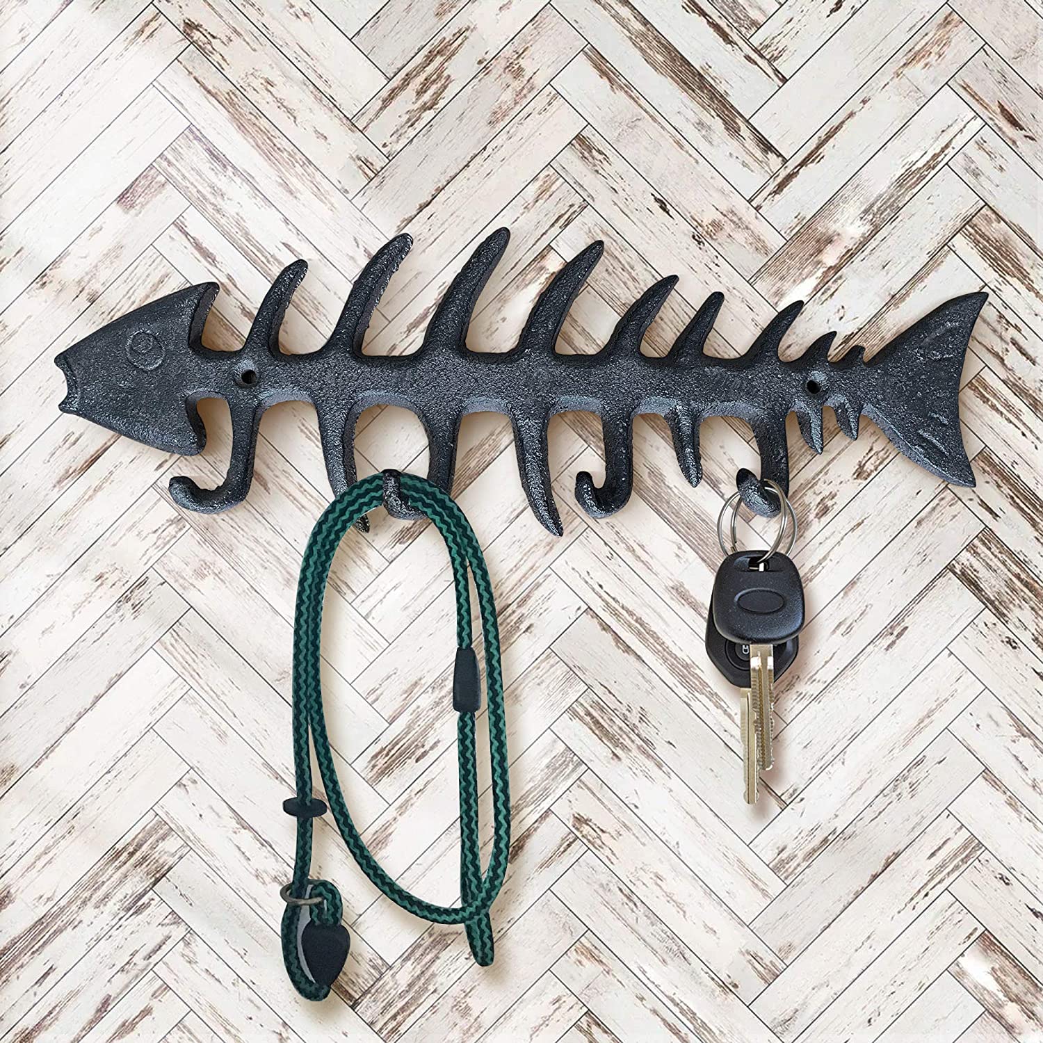 Fischknochen-Wandhaken, 13'