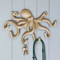 Goldgusseisen Octopus Wall Hook, 10.5'