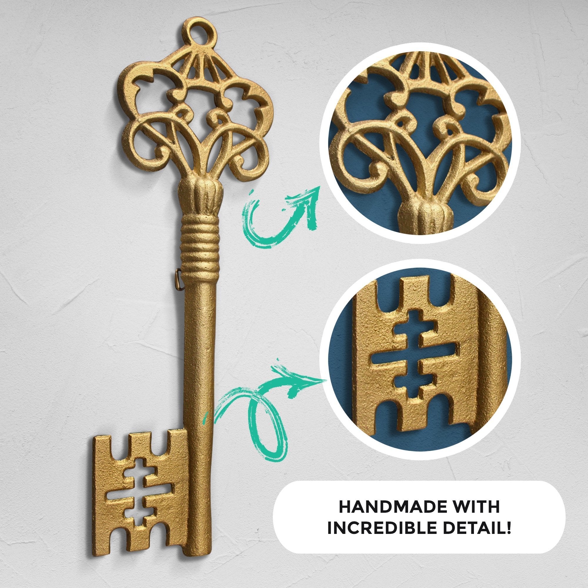 Gold Skeleton Key, 14'