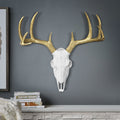 Weiß + Gold Deer Skull, 21'