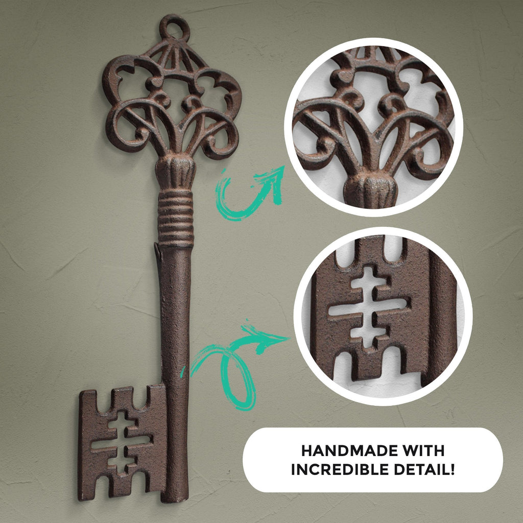Rustic Bronze Skeleton Key, 14'