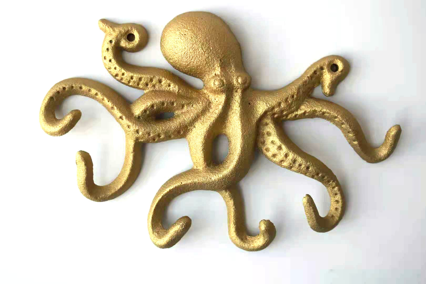 Goldgusseisen Octopus Wall Hook, 10.5'