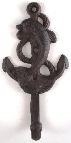6er-Set nautischen Gusseisen Wandhaken