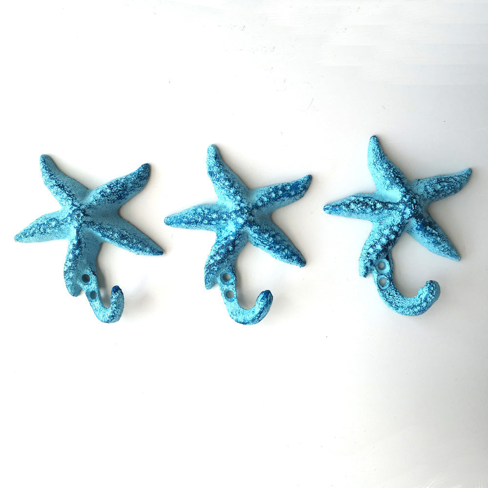 3er-Set Starfish Wandhaken, 4.5'