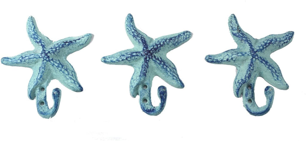 3er-Set Starfish Wandhaken, 4.5'