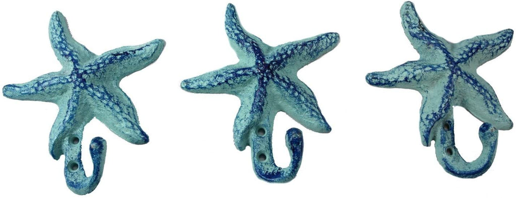 3er-Set Starfish Wandhaken, 4.5'